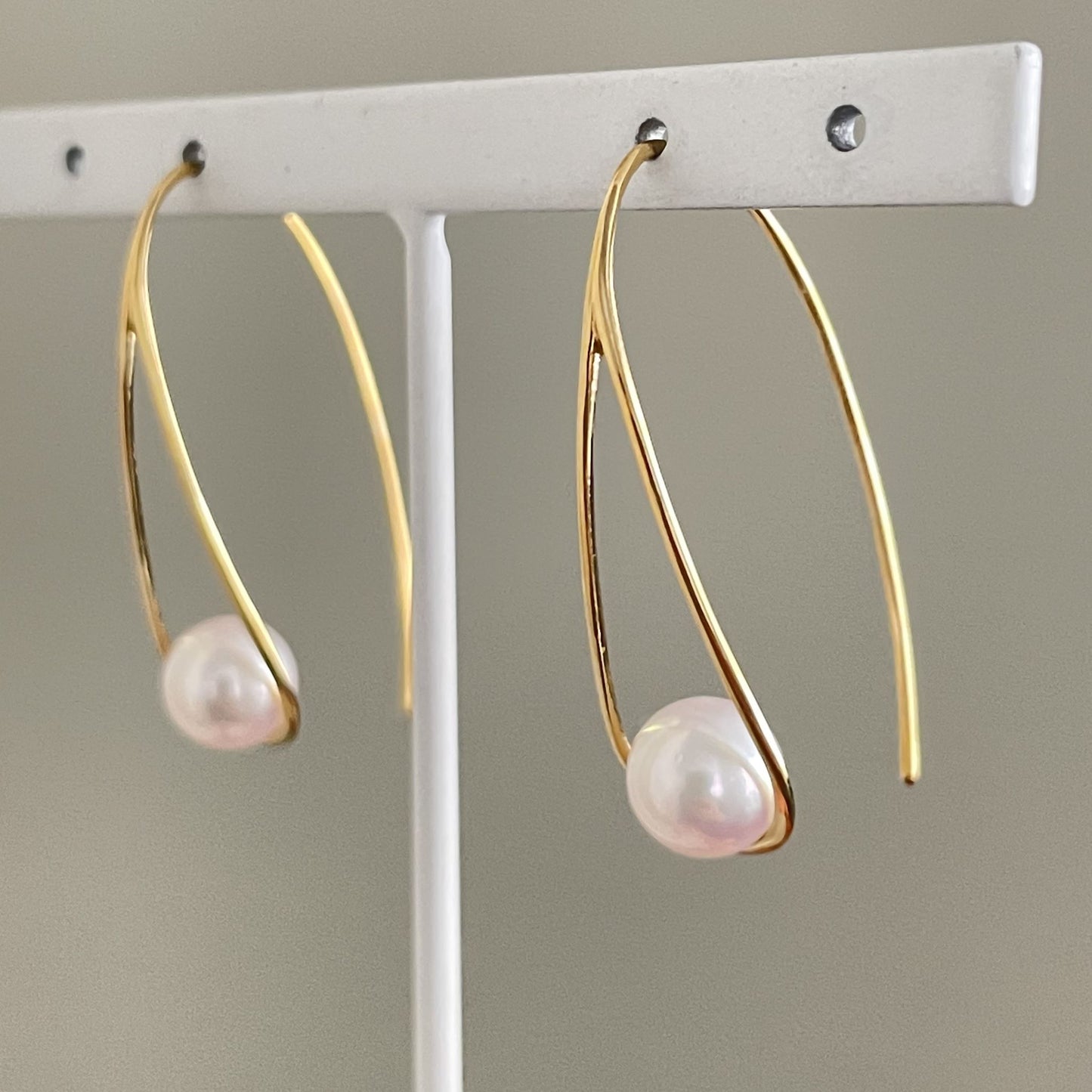 アコヤパールピアス/デザインフックタイプ