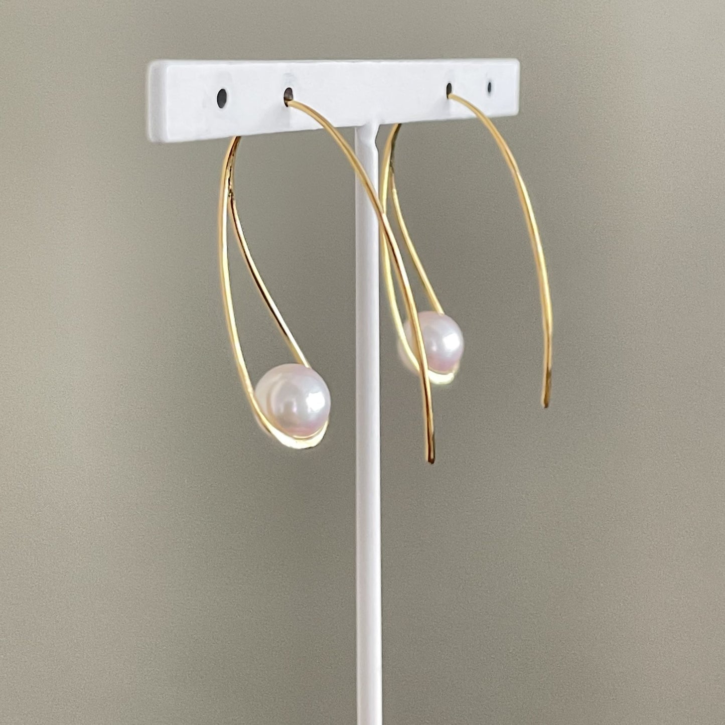 アコヤパールピアス/デザインフックタイプ