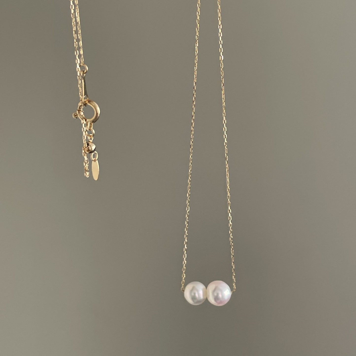 アコヤパールペンダント/2pcs/K18YG