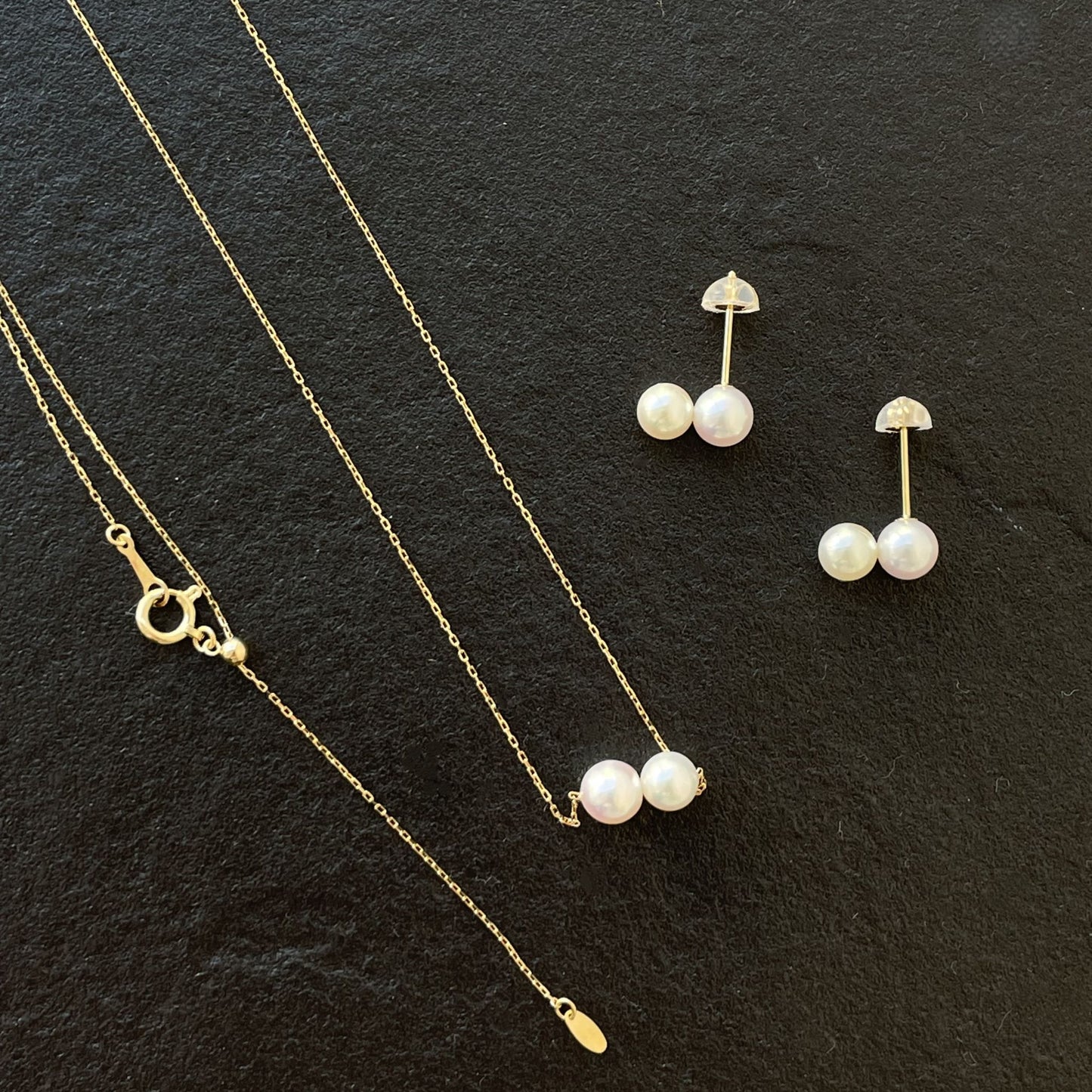 アコヤパールピアス/2pcs/K18YG