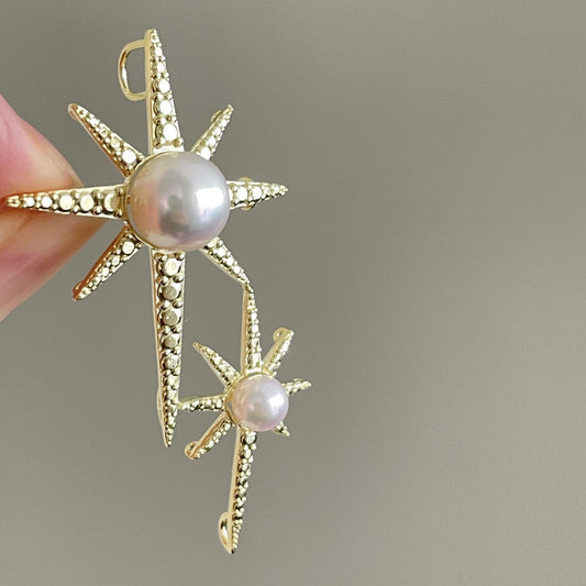 アコヤパールブローチ/2pcs