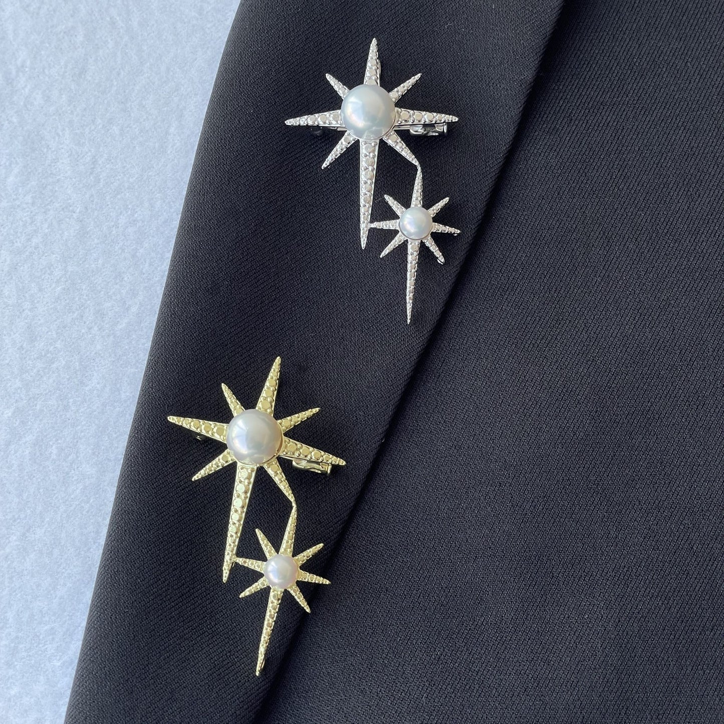 白蝶&アコヤブローチ/2pcs/SV