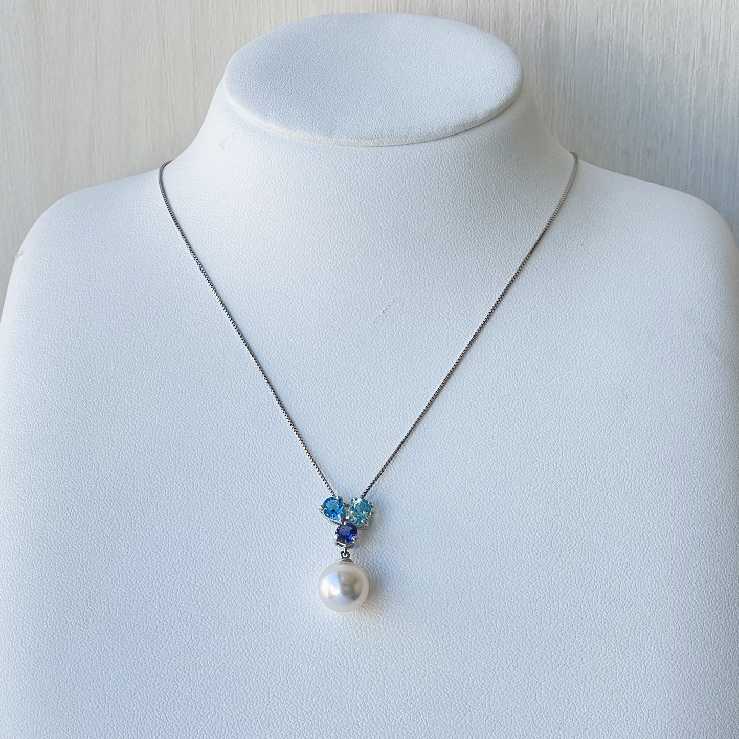 アコヤパールペンダント/ブルートパーズ