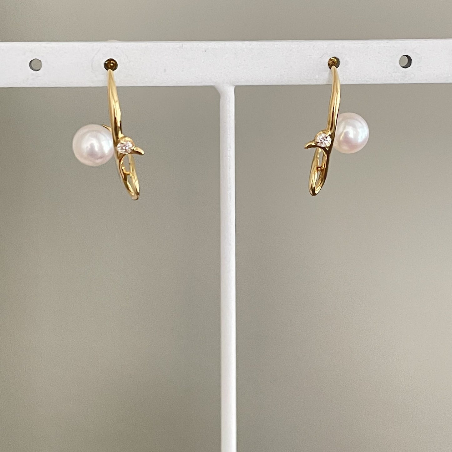 アコヤパールピアス/直結デザイン