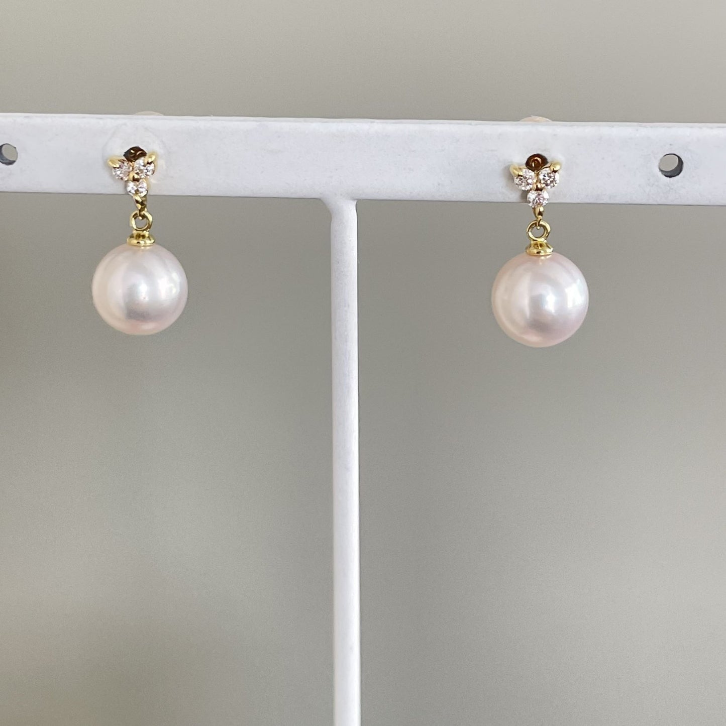 アコヤパールピアス/ダイヤ