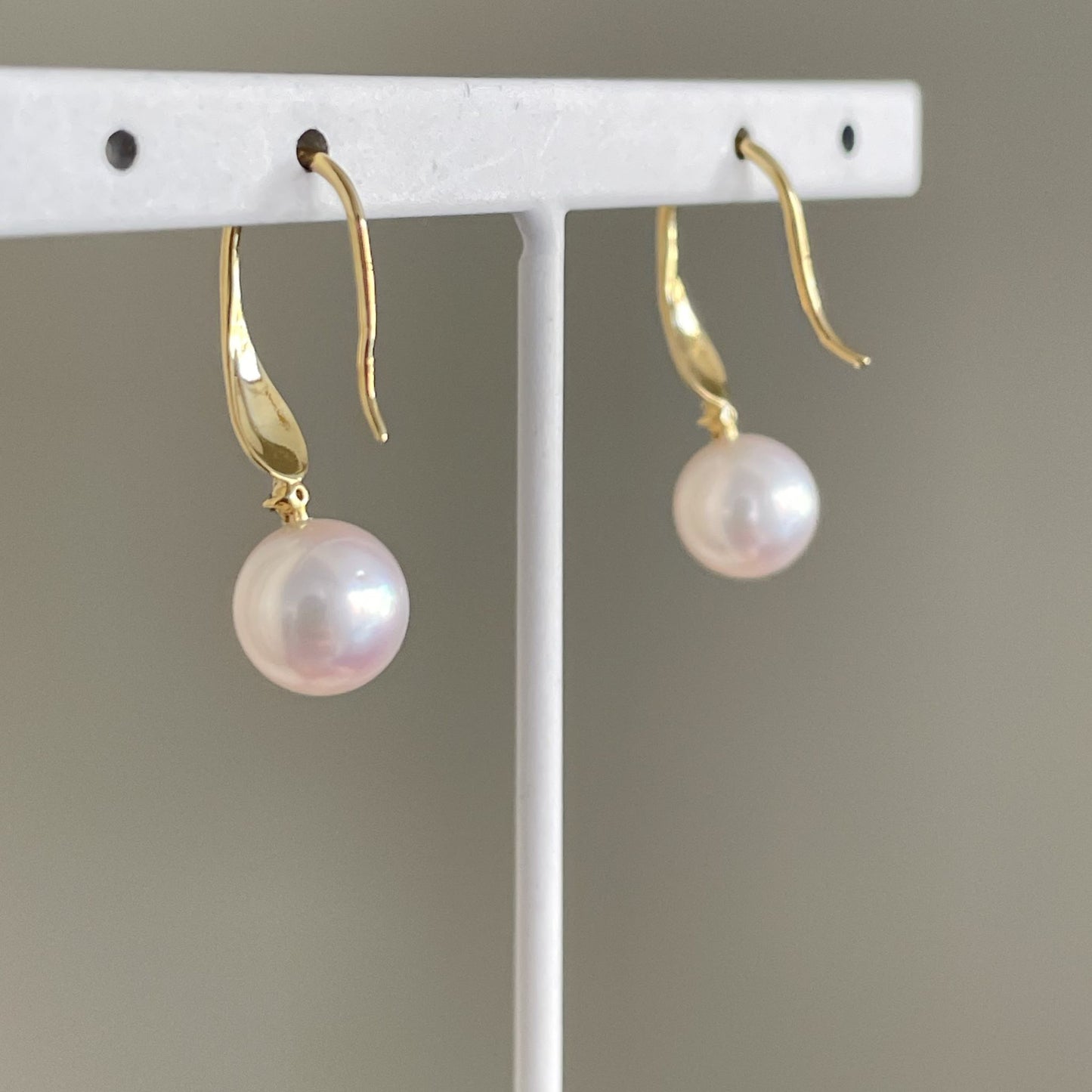 アコヤパールピアス/フック/ダイヤ