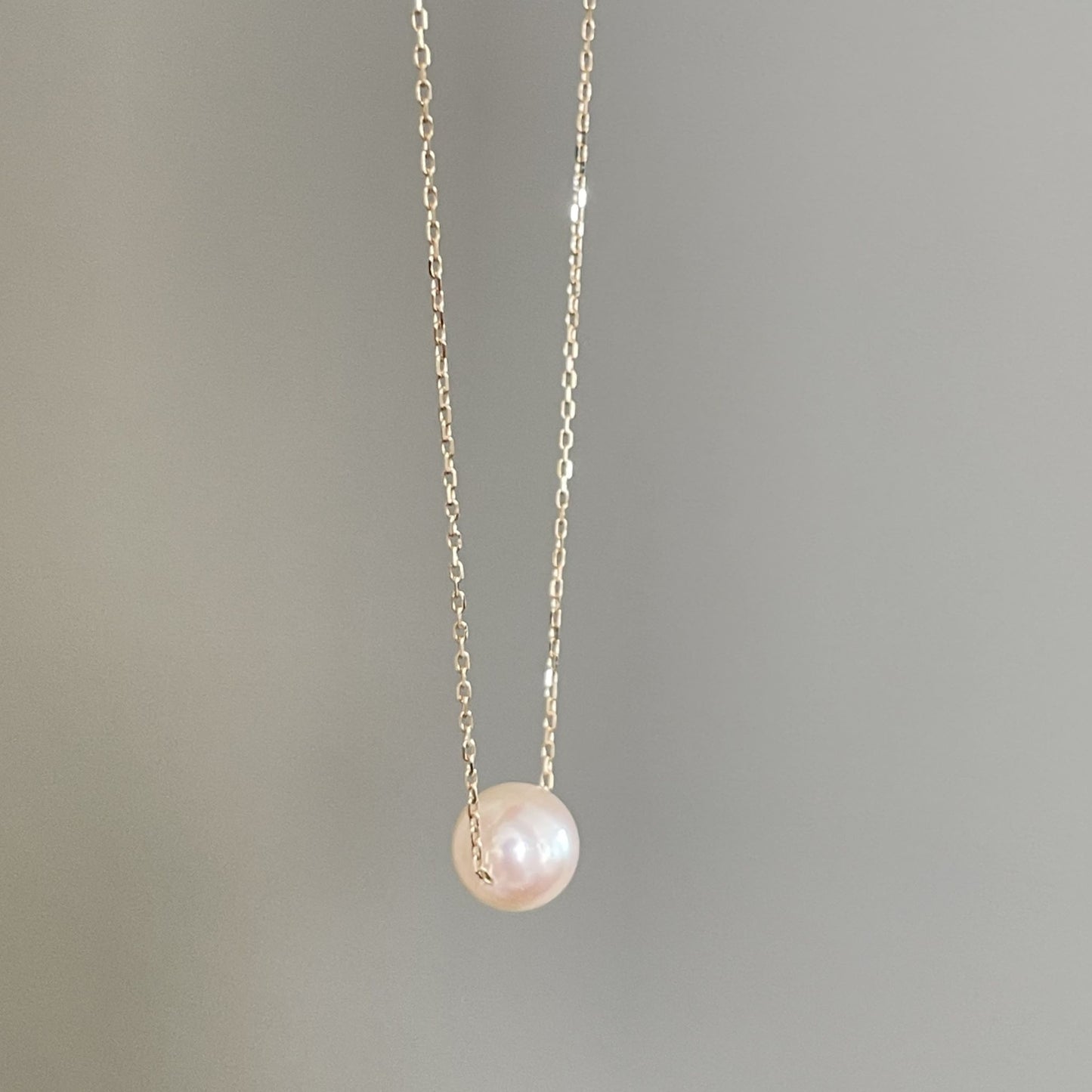 【First pearlにおすすめ】アコヤパールスルーネックレス/1pc