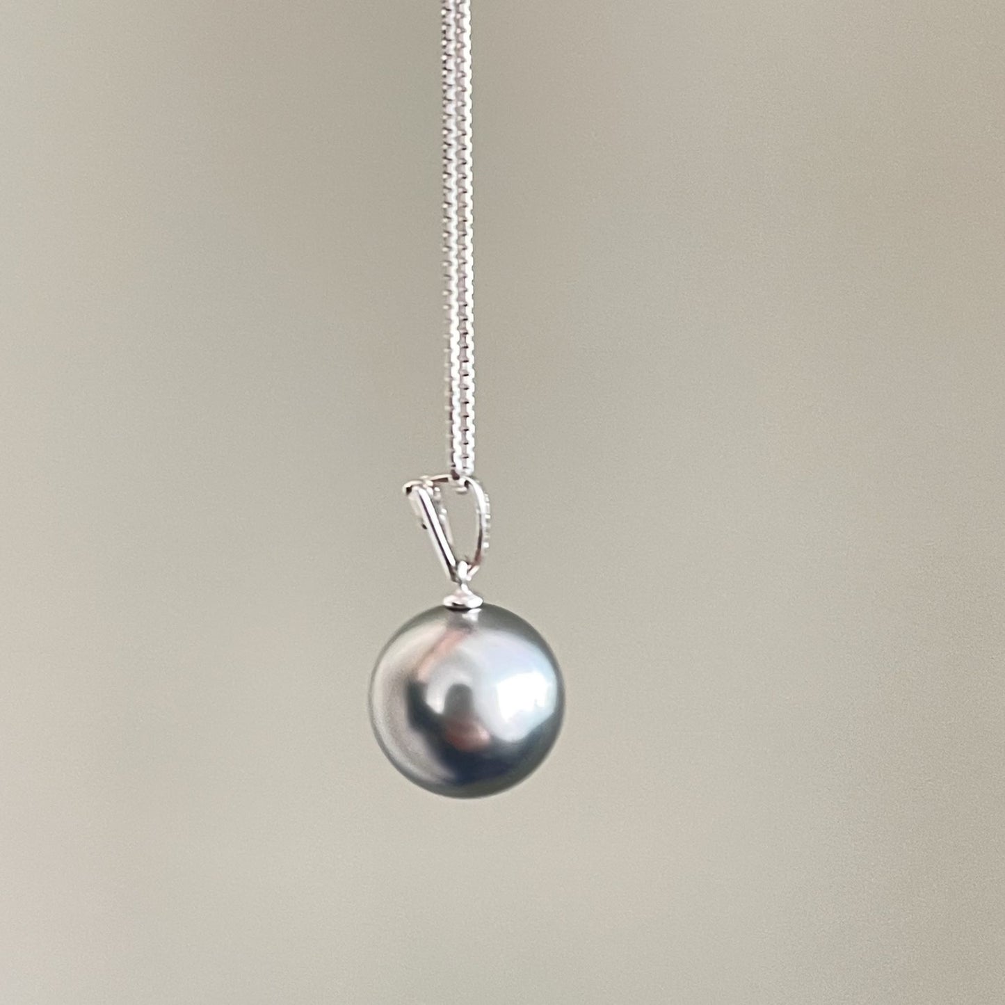 黒蝶ペンダント/ダイヤ/ベネチェーン