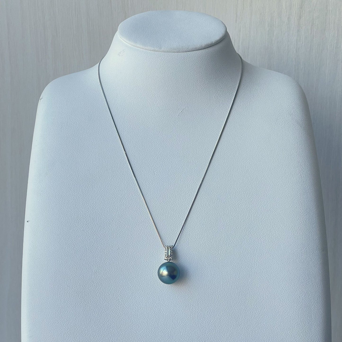 黒蝶パールペンダント/ダイヤ/Pt900