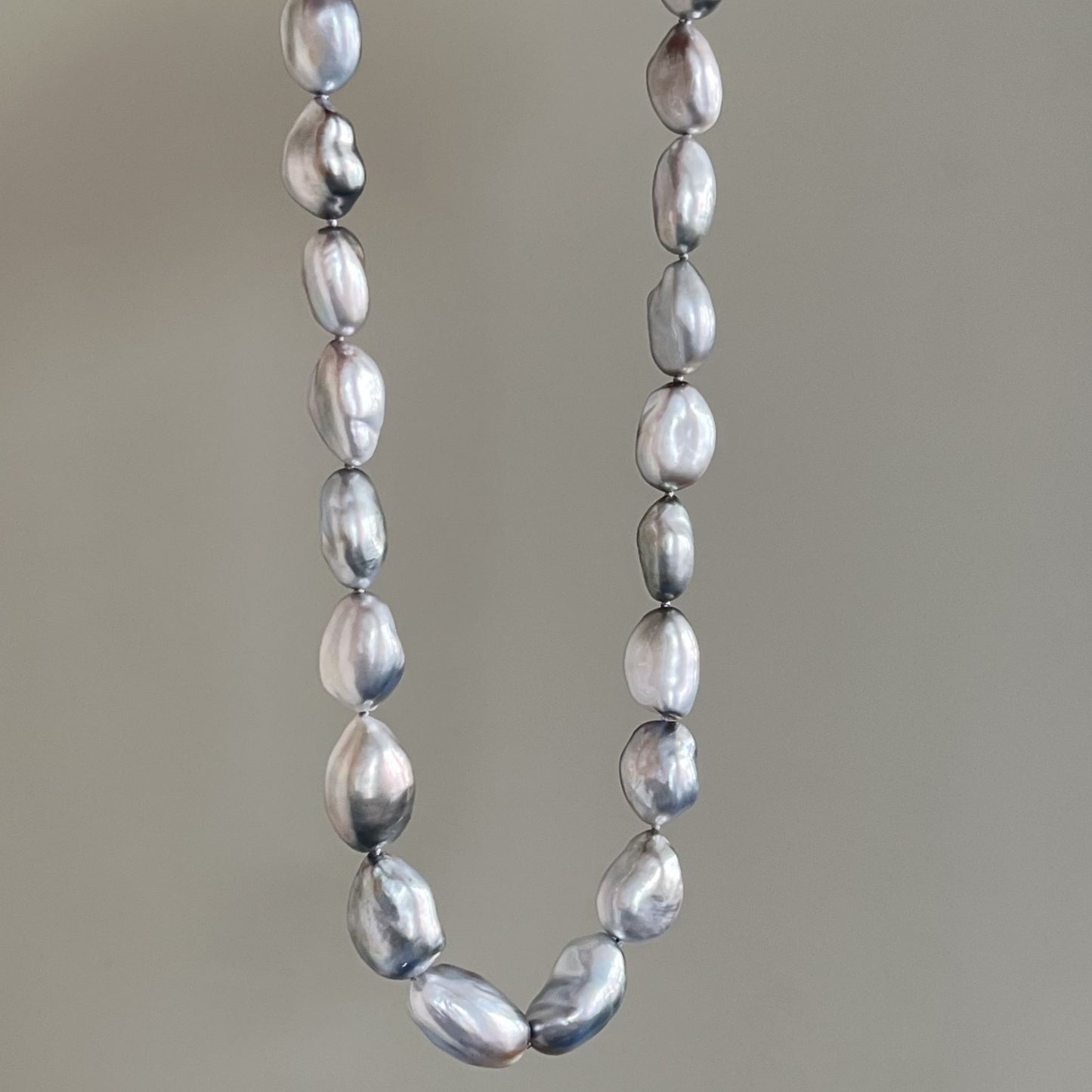 黒蝶パールネックレス/Ocean Blue鑑別/バロック