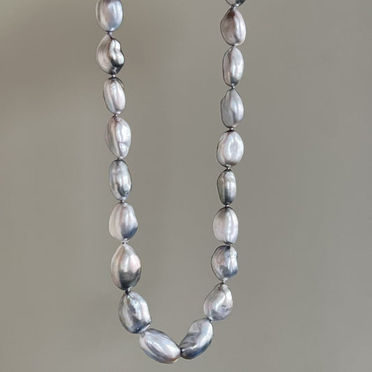 黒蝶パールネックレス/Ocean Blue鑑別/バロック