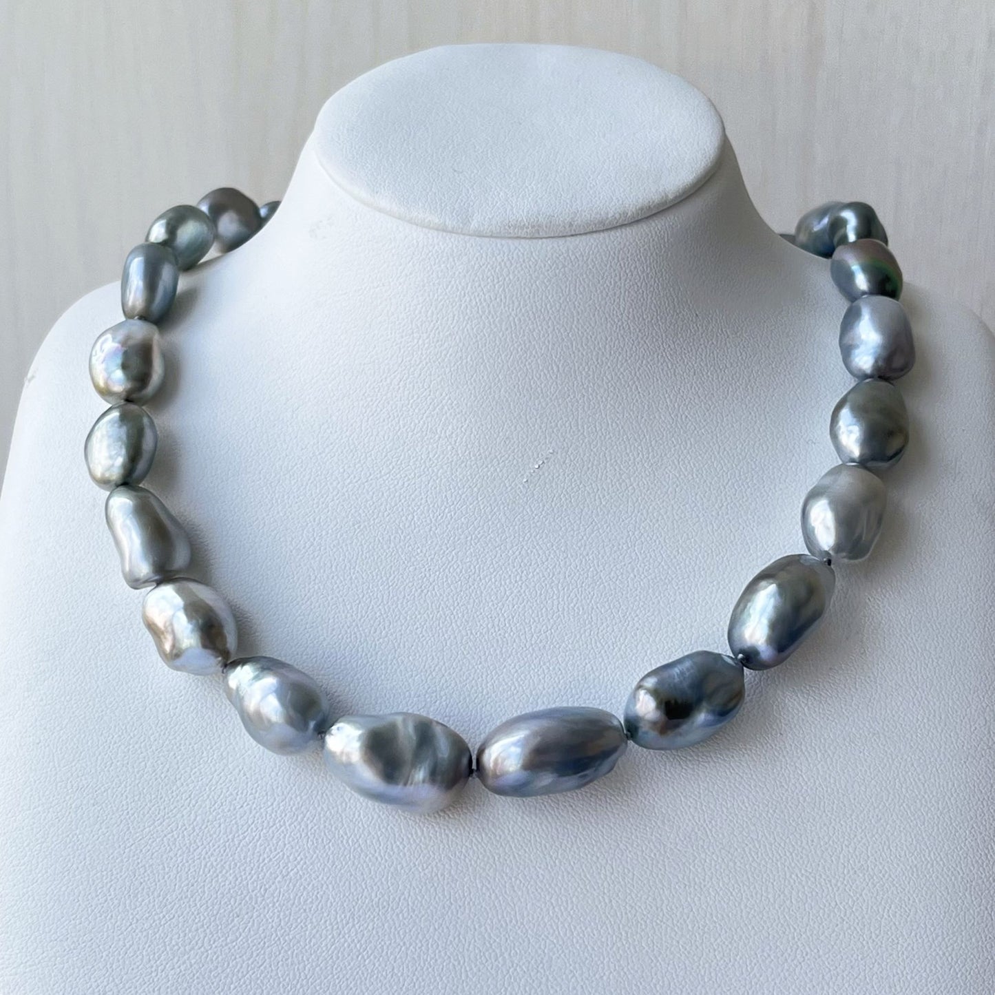 黒蝶パールネックレス/Ocean Blue鑑別/バロック