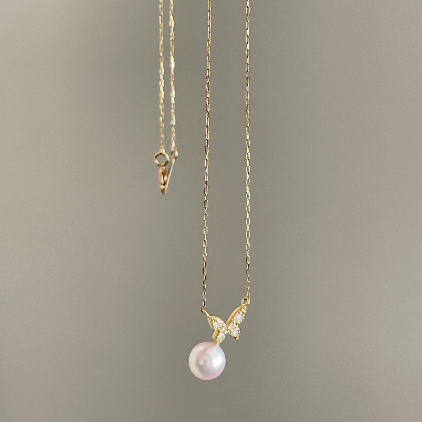 アコヤパールネックレス/蝶