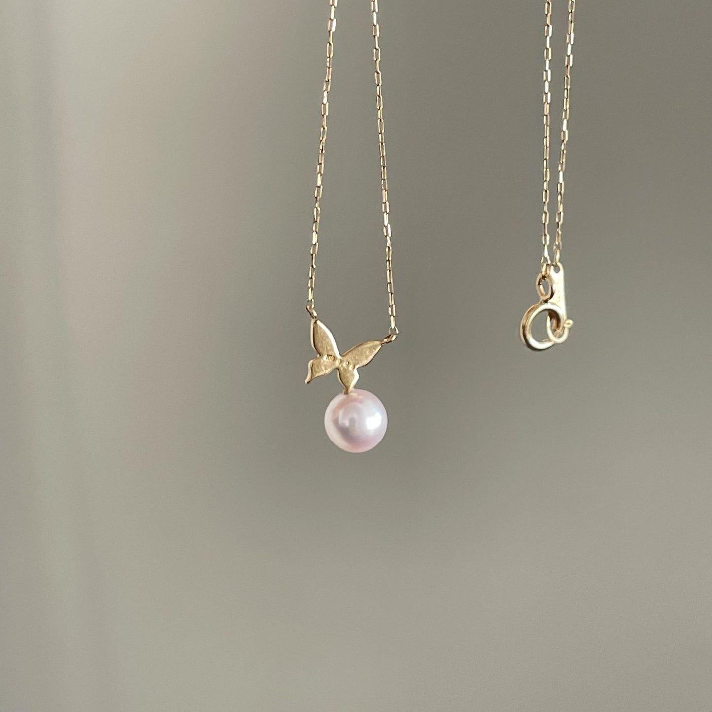 アコヤパールネックレス/蝶