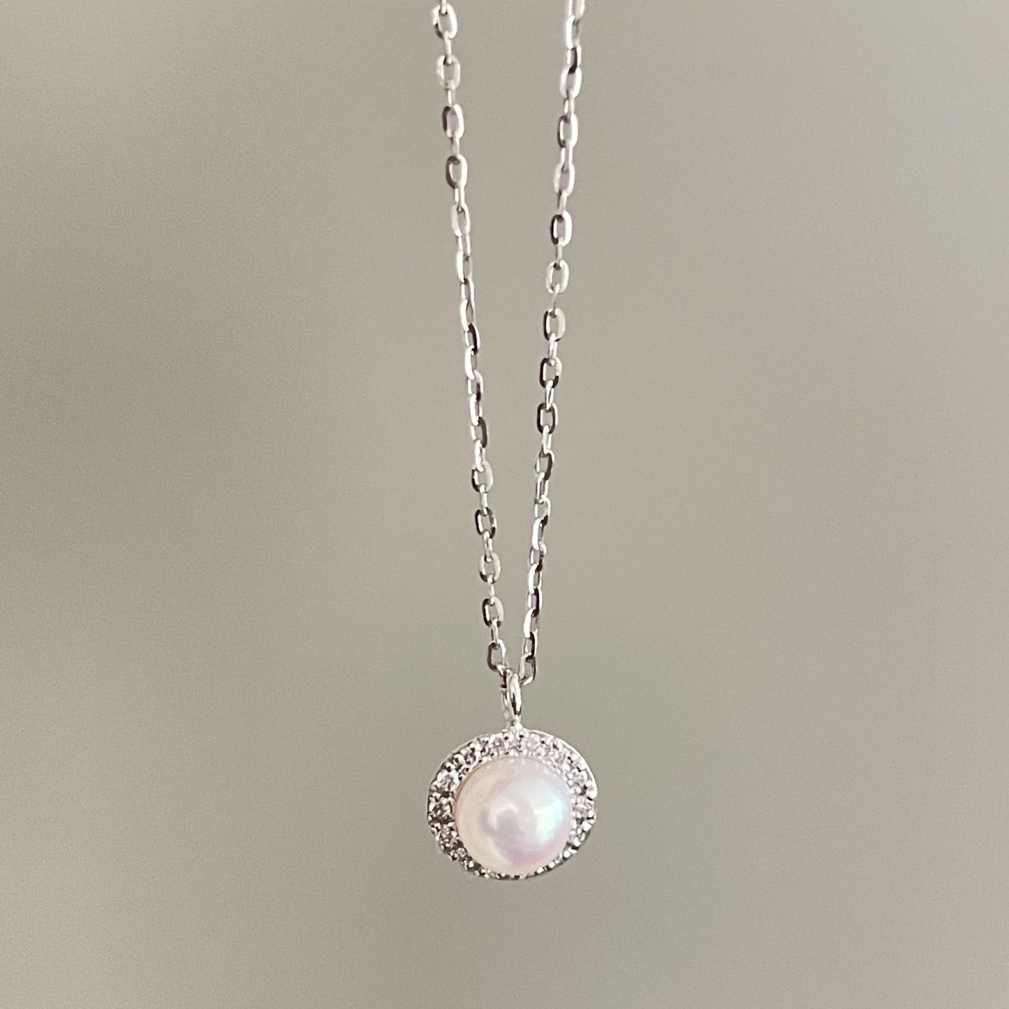 アコヤパールペンダント/ダイヤ/取巻き