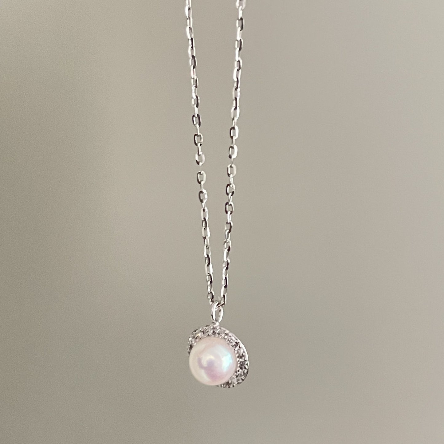 アコヤパールペンダント/ダイヤ/取巻き