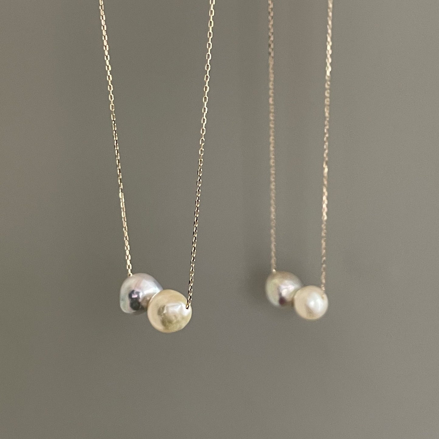 アコヤパールペンダント/2pcs/マルチカラー