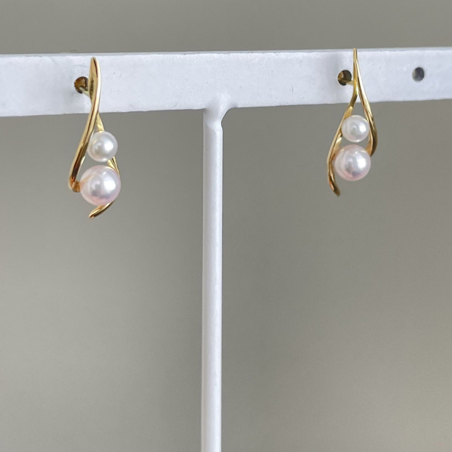 アコヤパールピアス/2pcs/K18YG