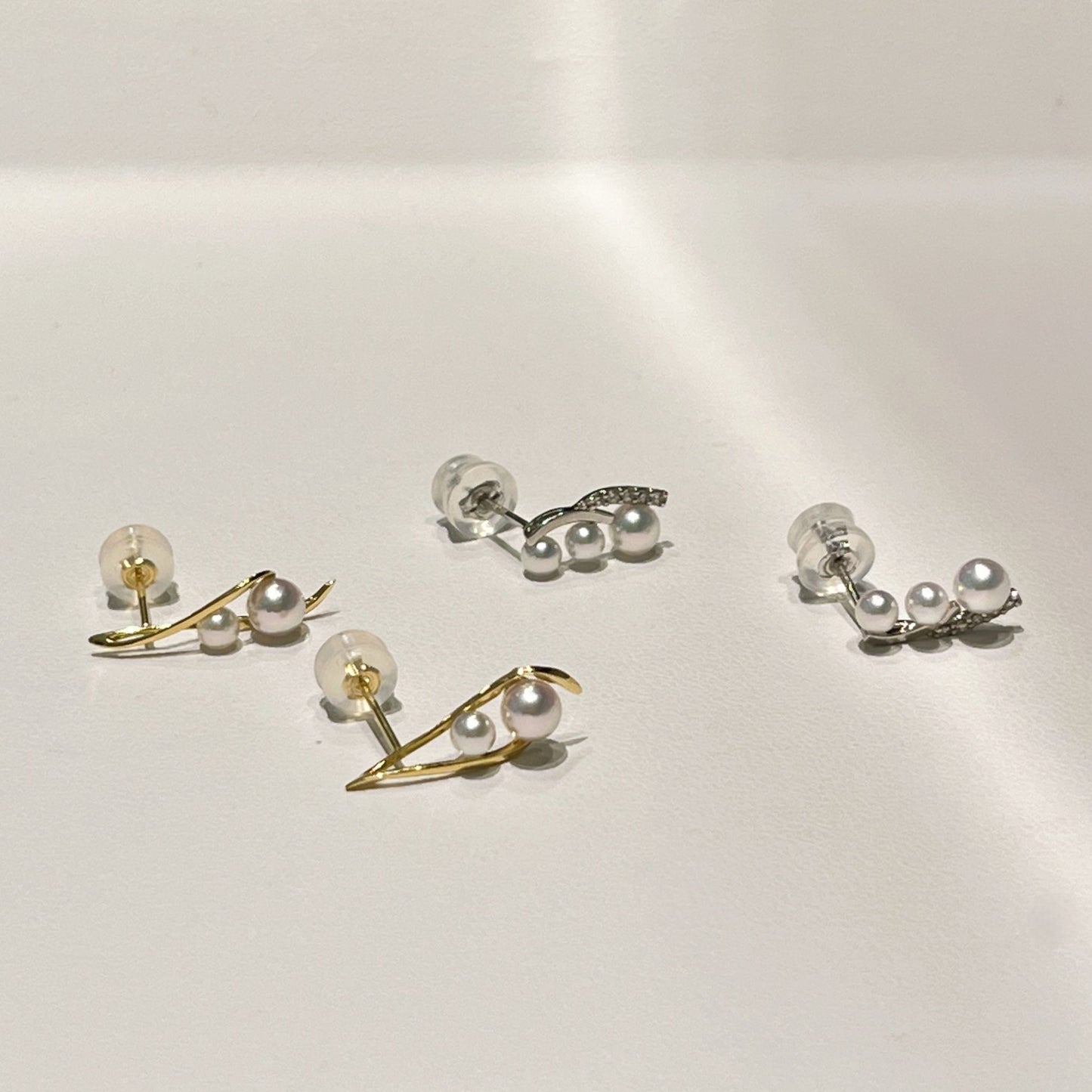 アコヤパールピアス/2pcs/K18YG
