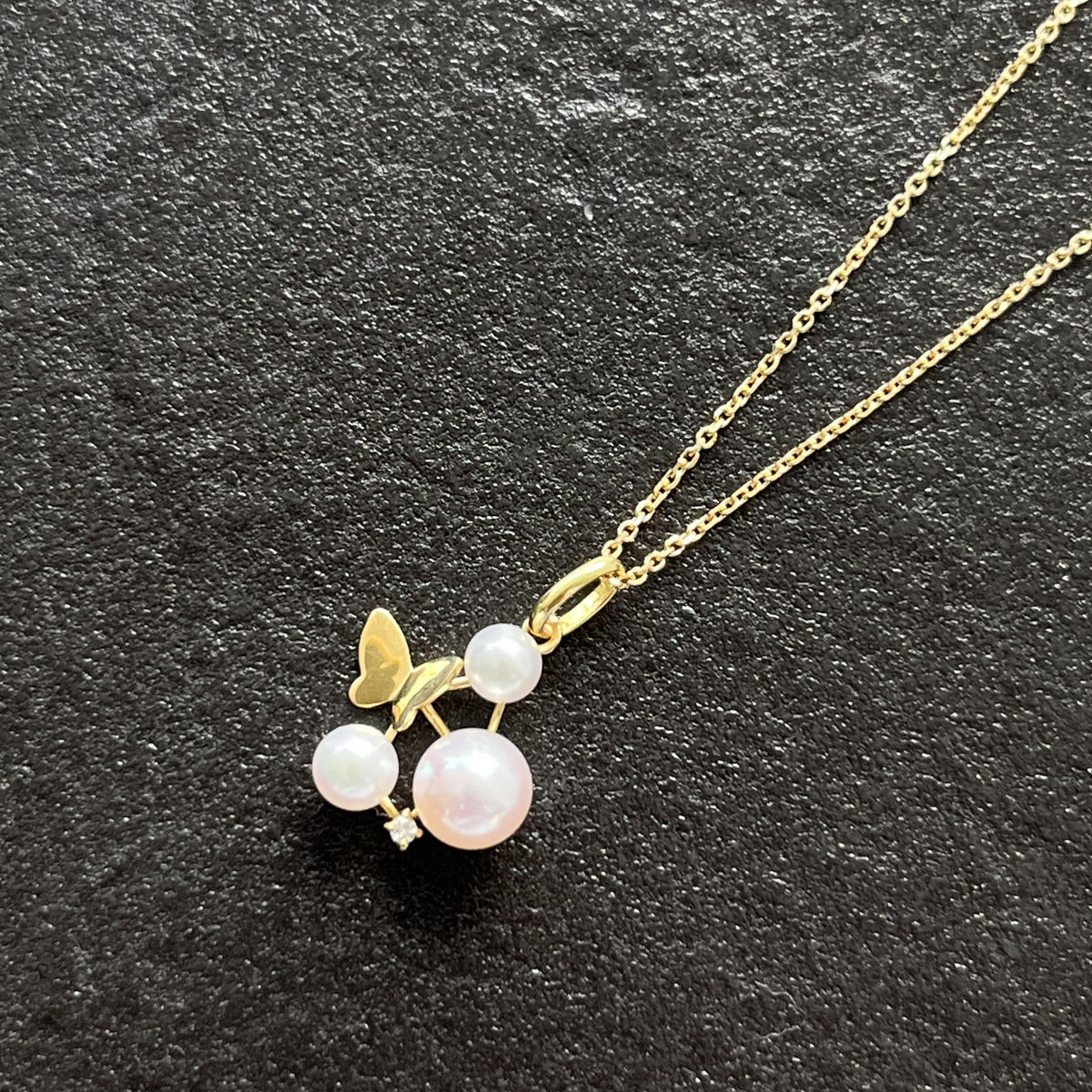アコヤパールペンダント/蝶/3pcs