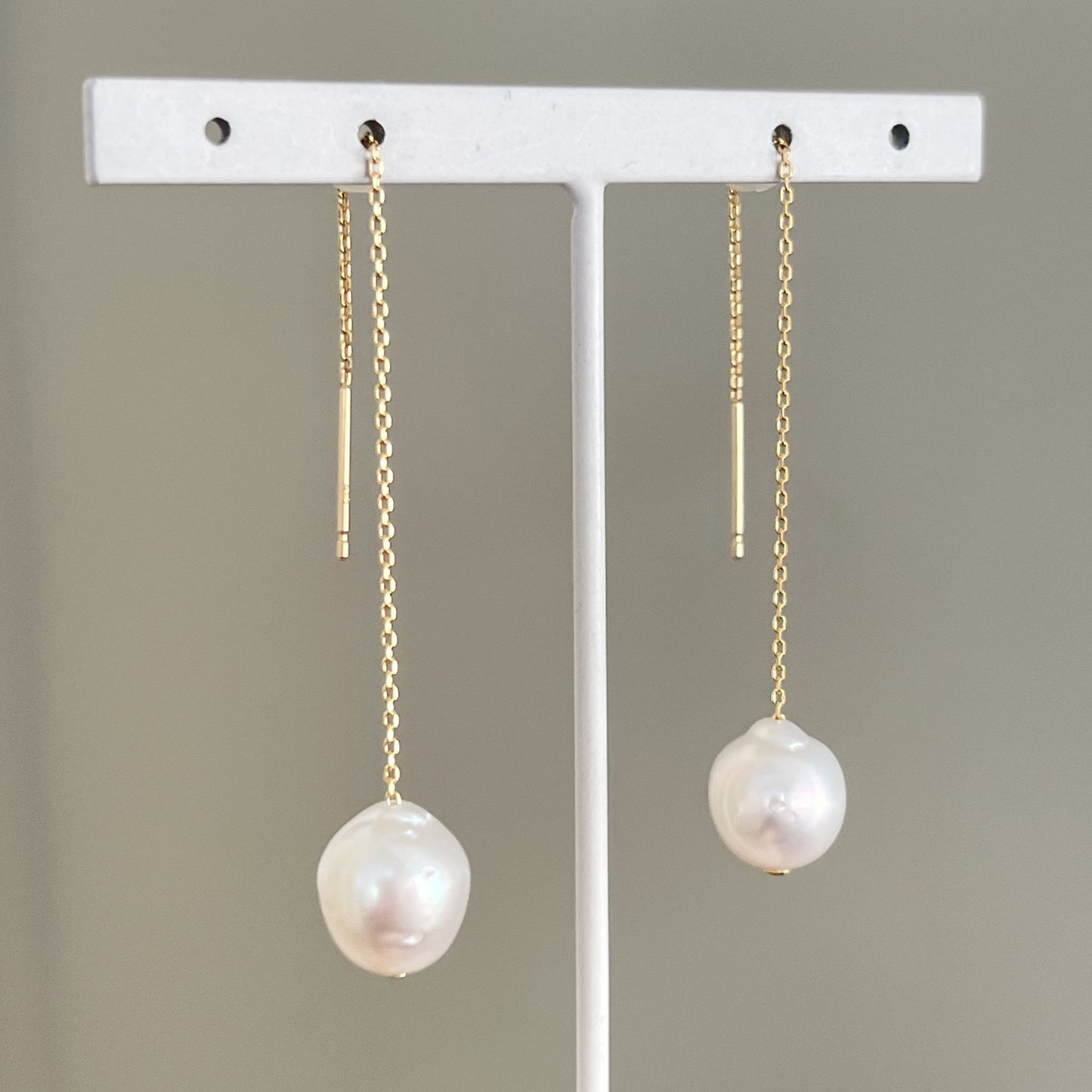 白蝶パールピアス/アメリカン