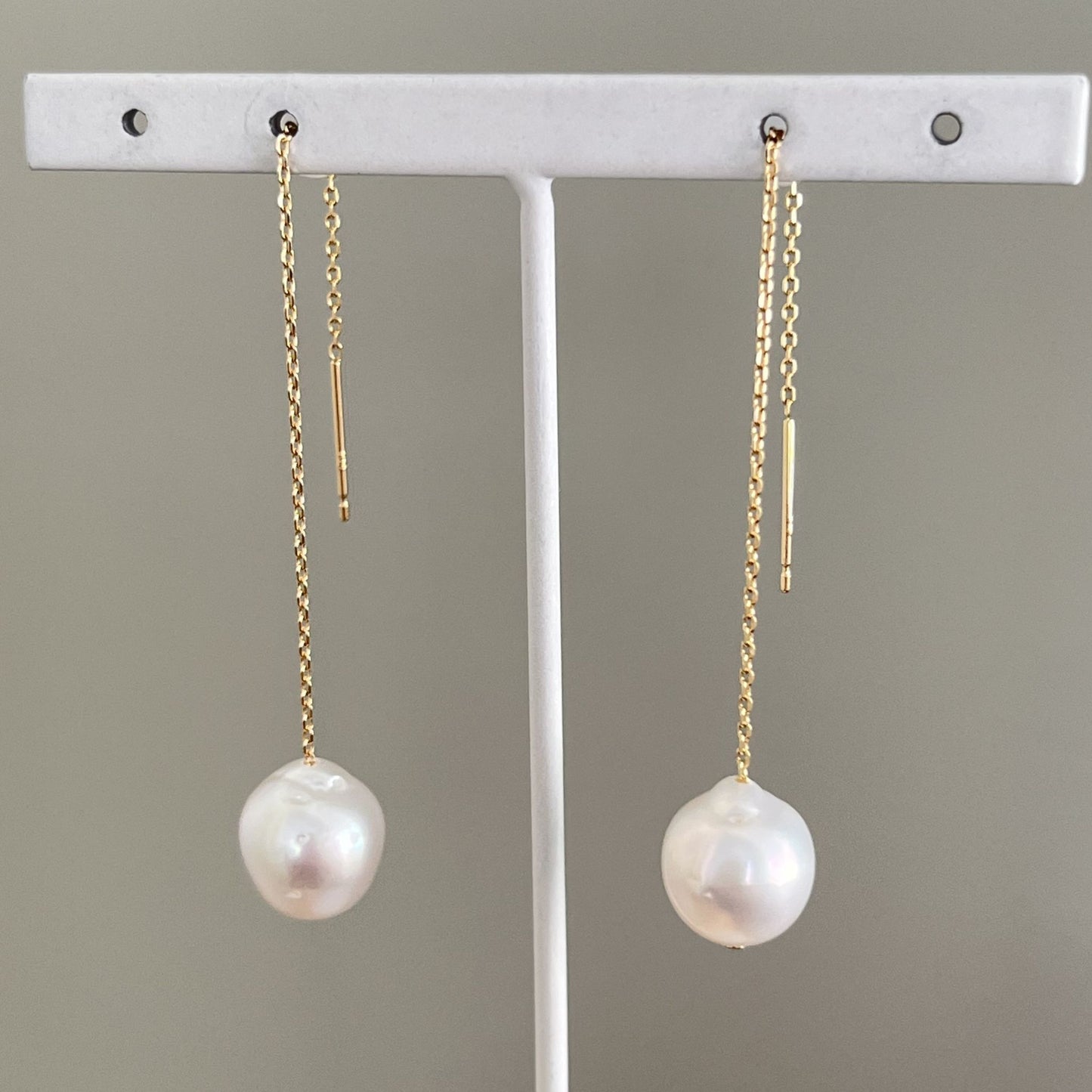 白蝶パールピアス/アメリカン