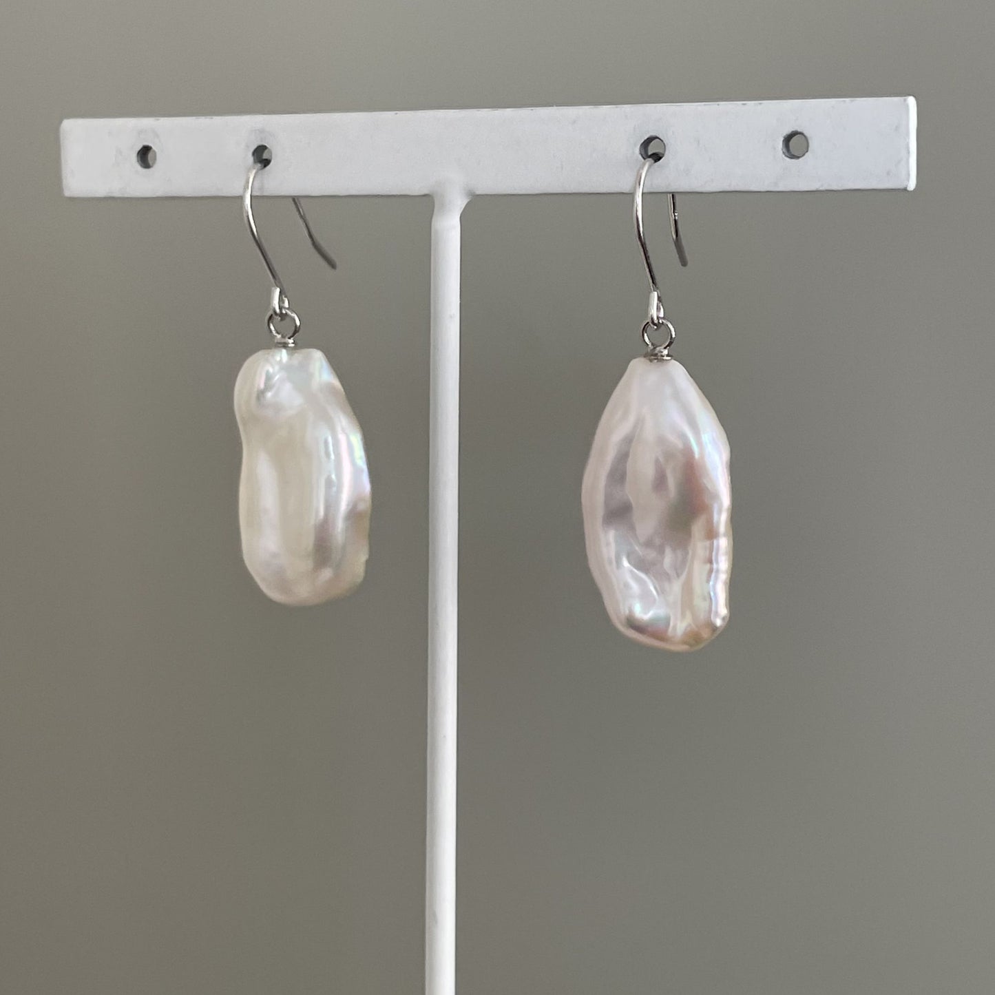 淡水パールピアス/フック/SV