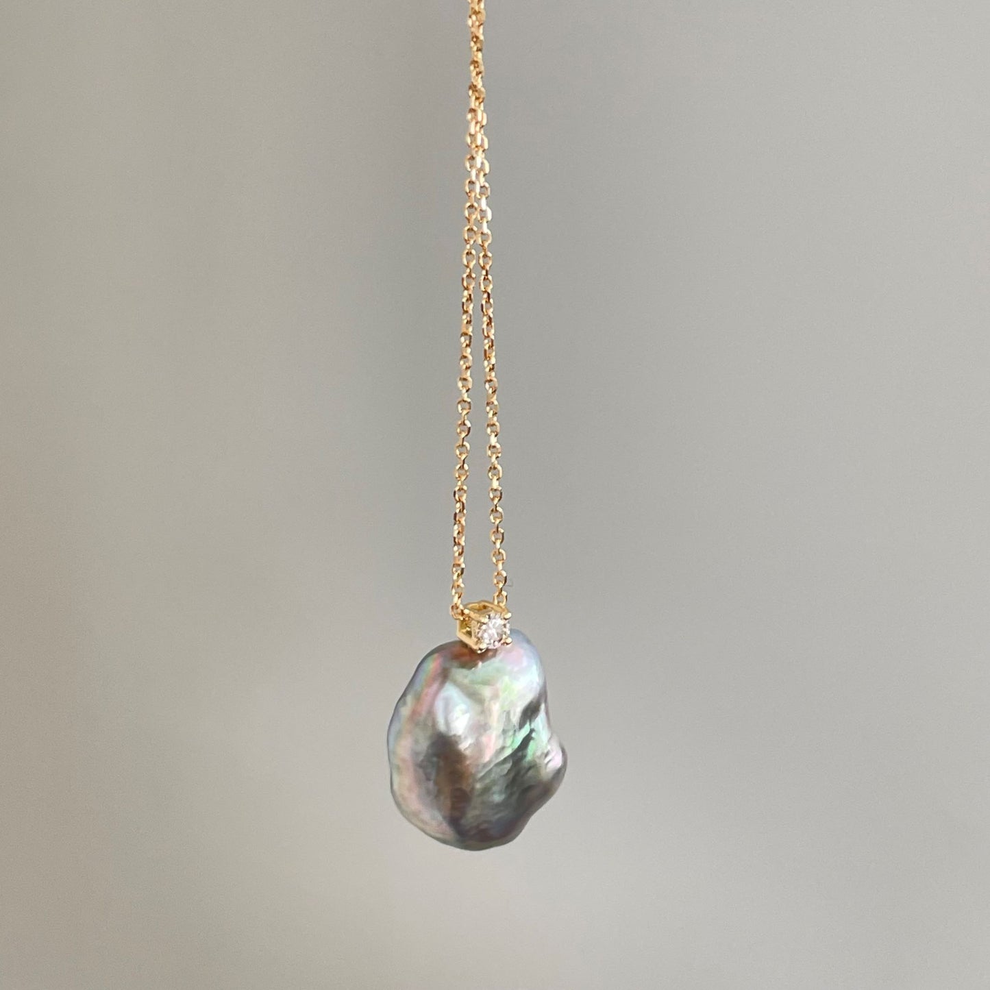 【クリスマスフェア】黒蝶バロックパールペンダント&ピアス